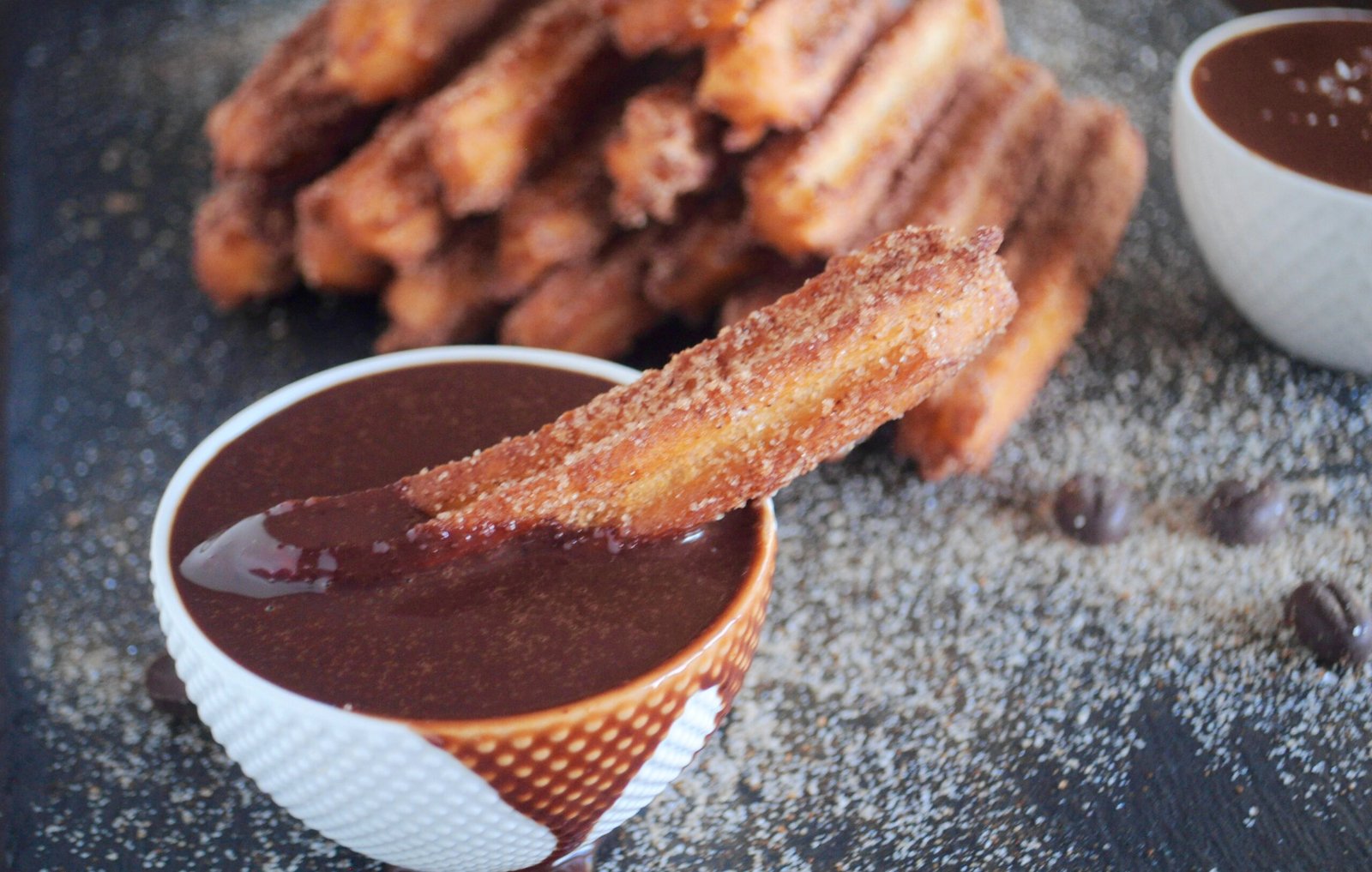 Churros w/ Mocha Ganache + how to avoid exploding churros!