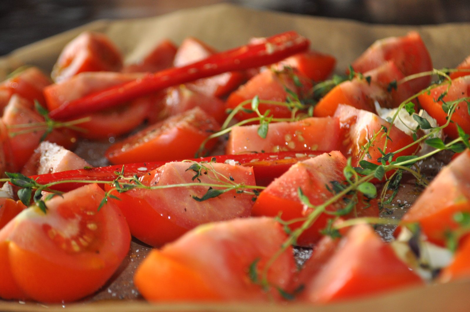 Ovnsbakt Tomatsuppe Med Ostesmørbrød